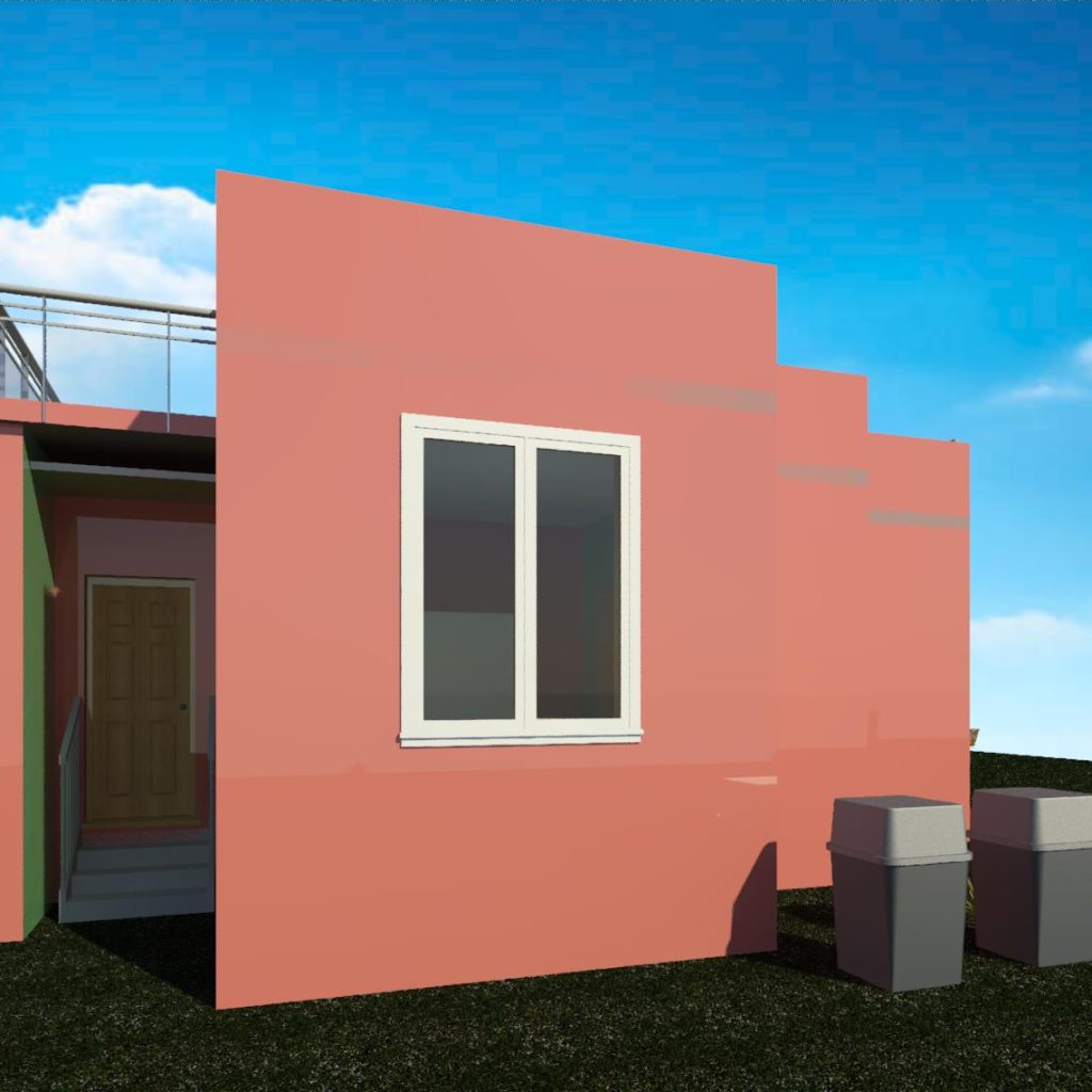 Corner elevation 1